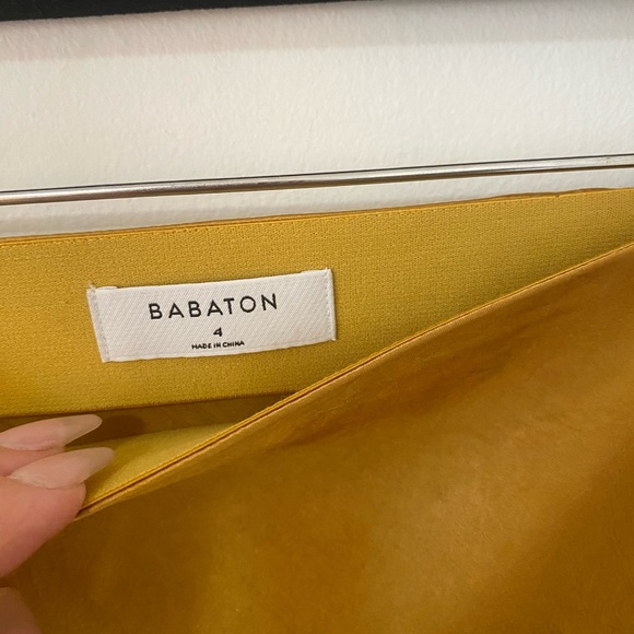 Aritzia Babaton Gold slip midi skirt - Picture 6 of 10